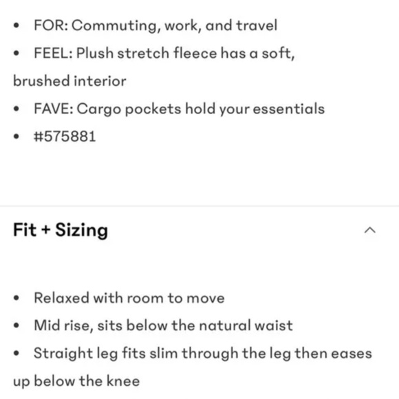 Athleta Easy Fleece Straight Heather Gray Cargo Wide Leg Pants - NWT - Picture 12 of 14